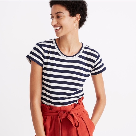 The Perfect Vintage Tee in Atkins Stripe - Picture 3 of 6